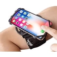 thumbnail image 1 of Cell Phone Running Armband Holder for iPhone,Galaxy,Google Pixel,LG.All 4~7 Inchs Smart Phones,360 Rotatable, Workout Universal Adjustable Arm Band, Strap/Pocket for Men Jogging Gym Riding, 1 of 7