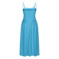thumbnail image 4 of Gspmoly Robe pour Femmes, Robe de Mode pour Femmes de Couleur Unie Style Dopamine à Bretelles Réglables avec Poches, Robe à Bretelles à Encolure Ronde, Robes de Cocktail pour Femmes jusqu'à 60 % de Rabais, 4 of 5
