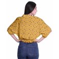 thumbnail image 4 of Moomaya Hauts à Manches Boxy Imprimés pour Femmes, Col en V, Taille Élastique, Kimono, 4 of 4