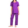 thumbnail image 1 of Ensemble de Pyjama à Pétales Shadowline 76280 pour Femme (Violet P), 1 of 3