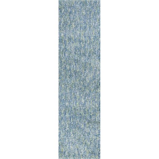 HomeRoots 353892 2 ft. 3 in. x 7 ft. 6 in. Runner Polyester Seafoam Heather Area Rug