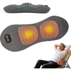 Triple Fusion Back Massager, 2026 New 3-in-1 Electric Massager with Heat, Vibration & Traction for Pain Relief in Back