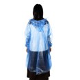 thumbnail image 4 of Unique Bargains Rain Ponchos, 7 Pack Unisex Disposable Rain Jacket with Hood for Water Protection, Red, 4 of 6