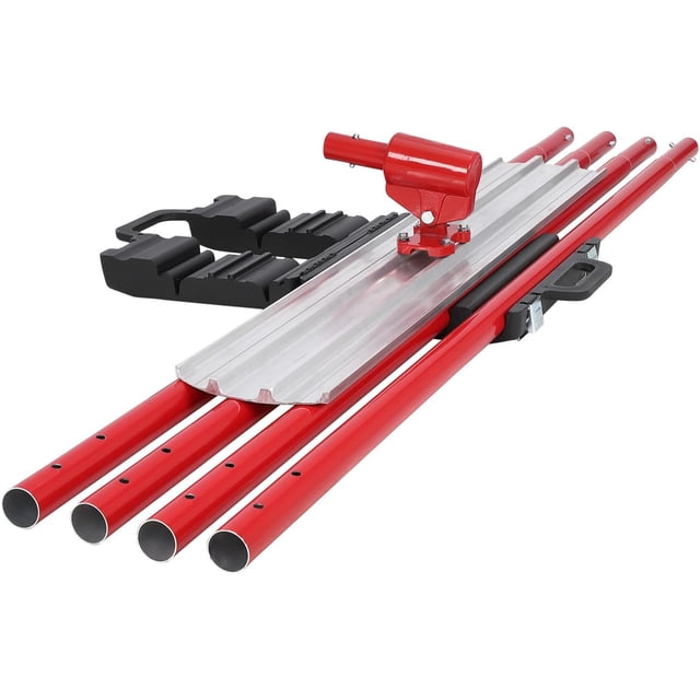Bull Float Magnesium Concrete Float, 48x8" Aluminum Alloy Concrete Float Tool, with 4 Handles and Bull Float Bracket, Bull Concrete Kit Finishing Bull Float for Concrete Finishing