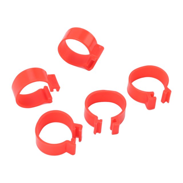 100Pcs Volaille Pieds Anneaux PP Identification en Plastique Bandes de Pattes de Volaille Bandes de Pattes de Canard de Poulet Réutilisables Bandes de Pattes d'Oie