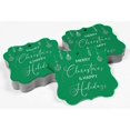 thumbnail image 4 of Inkdotpot Pack Of 100 Real Silver Foil Bracket Shape Paper Tags Merry Christmas & Happy Text Favor Hang Tags, 4 of 7