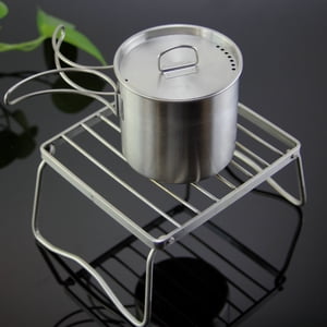 HONMEET Foldable Stainless Steel Portable Bbq Grill with Durable Frame for Outdoor Use