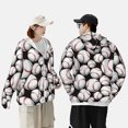 thumbnail image 4 of Vsdgher Chandail à Capuchon pour Adultes à Imprimé de Baseball Mignon, Maillot Dermoprotecteur pour Hommes Femmes, Chandails de Pêche à Manches Longues avec Protection Solaire pour Course Athlétique Natation-3X-Grand, 4 of 7