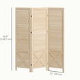 thumbnail image 3 of HOMCOM Cloison de Séparation à 3 Panneaux de 4,7 Pieds avec Panneau Perforé pour Intérieur, 3 of 10
