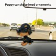 thumbnail image 4 of Resin Bobble Head Car Ornament – Spring-Shaking Dashboard Decor for Cars/Trucks, Multi-Color Self-Cleaning Auto Accessories ,4.3in Black, 4 of 8