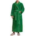 thumbnail image 4 of Timegard Womens Robe Soft Warm Fleece Bathrobe Solid Color Fall Winter Casual Loose Comfy Nightgowns, 4 of 6