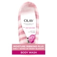 thumbnail image 1 of Olay Moisture Ribbons Plus Shea + Notes of Peony Blossom Body Wash, 1 of 10
