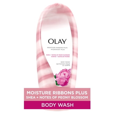 Olay Moisture Ribbons Plus Shea + Notes of Peony Blossom Body Wash