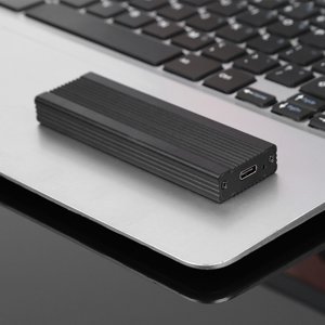 NVME SSD Pièce jointe 10Gbps Boîtier en aluminium de type C pour M.2 NVME 2230 2242 2260 2280 SSD, avec UASP Protocole d'accélération, pour l'optimisation du stockage