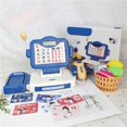 thumbnail image 2 of Cash Register Toy Simulated: Cashier Playset Supermarket Checkout Toy with Light, 2 of 10