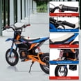 thumbnail image 1 of EDTara 24V Ride on Motorcycle for Kids,13.6MPH Fast Speed Electric Battery-Powered Off-Road Motocross with 250W Strong Motor, Chain-Driven,Leather Seat,Disc Brake,Air-Filled Tires, 1 of 8