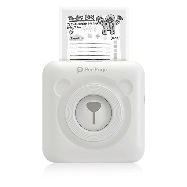 Mini Imprimante Photo pour Téléphone Intelligent Sans Fil BT Image Étiquette Reçu Mini Imprimante Imprimante Thermique