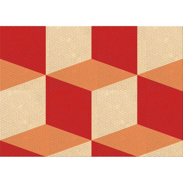 Ahgly Company Tapis d'Intérieur Lavables en Machine Rectangle Transitionnel Jaune Orange, 7' x 9'