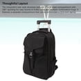 thumbnail image 4 of Rolling Backpack, Soft Portable Handle Vacuum Compression Bag Wheeled Shoulder Bag 30L Capacity Adjustable Strap Buckle  for Daily Commute, 4 of 7