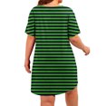 thumbnail image 4 of UPPADA Robe T-Shirt d'Été Décontractée pour Femme Grande Taille Sans Manches Évasée avec Poches Col Ras du Cou Plissée Robe Débardeur Coupe Ample Boho Plage Robes d'Été Vert,XXXXXL, 4 of 7