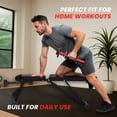 thumbnail image 2 of Adjustable Workout Bench - Foldable Weight Bench Press for Full Body Strength Training, Weights for Home Gym, Exercise Equipment, Bench Press, Workout Equipment - Black, 2 of 8