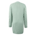 thumbnail image 5 of FAIWAD Cable Knit Long Cardigan for Women Long Sleeve Open Front Button Sweaters Coat with Pockets, 5 of 5