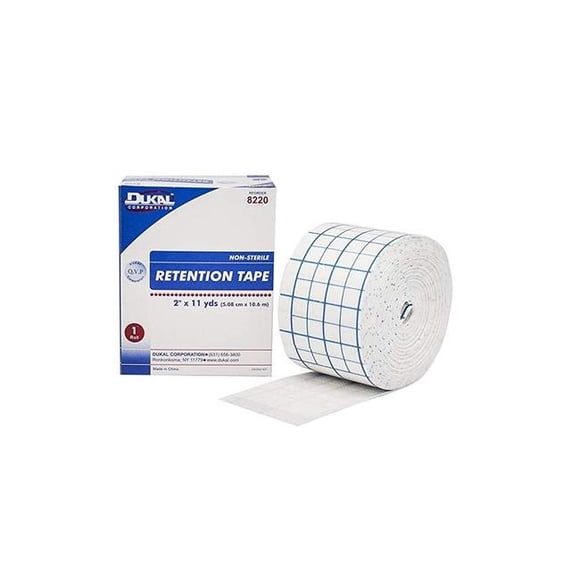 Dukal 8220 2 in. x 11 yards Retention Pre Cut Tape