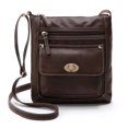 thumbnail image 3 of XZNGL Womens Leather Satchel Cross Body Shoulder Messenger Bag Coffee, 3 of 6