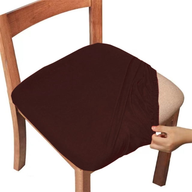 Meitianfacai Solid Color Brushed High Elastic Chair Cover Soft And Comfortable Chair Seat Cover -proof And Dirt- Chair Slipcover Suitable For Dining Chair