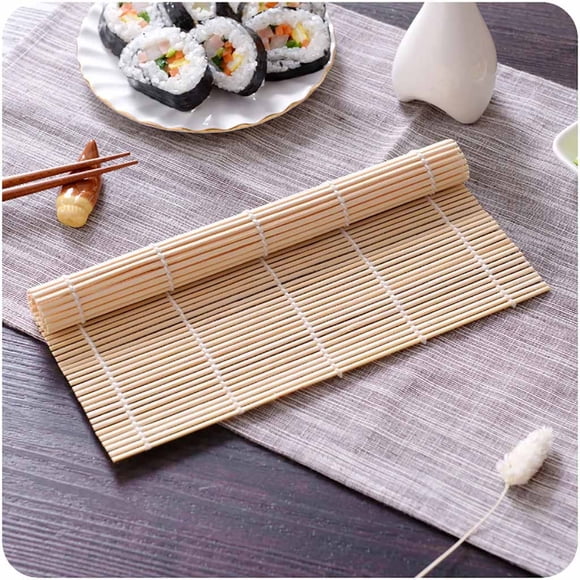 Fufafayo Sushi Rolling Mat, Bamboo Sushi Maker Roller, DIY Sushi Rice and Seaweed Roller, Professional Sushi Making Tool for Home Kitchen Cooking