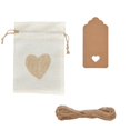 thumbnail image 1 of Vaidha 25 Pcs Love Linen Bag Set Wedding Gift Box Packaging Jewelry Storage, 1 of 2