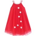 thumbnail image 1 of Robe Fille Fleur Robe Dos Nu Perle Fête Mariage Anniversaire 5 Ans, 1 of 5