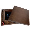 thumbnail image 1 of WE Games 4 Player Shut The Box Dice Game Solid Hardwood Walnut Stained 14 in., 1 of 10