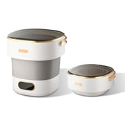 AKDSteel Mini Portable Washing Machine and Dryer, Mini Washer 13L Portable Washing Machine Fully Automatic 3 Cleaning Modes Collapsible Camping Washer for Dorm Travel