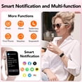 thumbnail image 2 of 1.47" Smartwatch for Women Men with Multiple Sport Modes Step Counter, Fitness Tracker Bluetooth Calls (Make/Answer), IP68 Waterproof, Fitness Watch Compatible with Android and iPhone, Pink, 2 of 6
