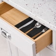 thumbnail image 4 of Small Cutlery Tray Kitchen Spoon forks Cutlery Separation Finishing Rack 4 Compartments Utensil Storage Box Drawer Organizer 6.9*10.6inch, 4 of 8