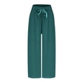 thumbnail image 4 of Meichang Women's Chiffon Loose Wide Leg Pants, Plus Size, Capri, 4 of 6