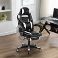 thumbnail image 1 of BeesClover Ergonomic Gaming Chair with Footrest & Adjustable Headrest - Height-Adjustable Computer Office Chair, 90°-160° Recline Lock, Sturdy Gas Lift, 1 of 7