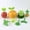 B, variant on EGNMCR Fruit Fork Plastic Lunch Box Decoration Pick Cake Snack Fruit Pick Platter Fruit Fork Set Lunch Box Decoration fruit fork