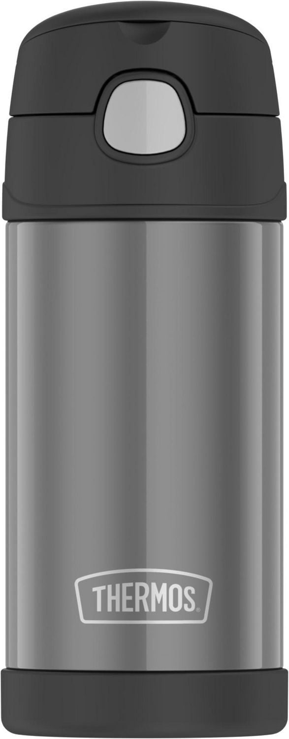 Bouteille avec paille FUNtainer à isolation sous vide, 355 ML