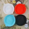thumbnail image 3 of Air Fryer Pot Silicone Kitchen Reusable Non-stick Heat-resistant Vegetable Baking Basket Grill Home Frying Liner Replacement Red, 3 of 7