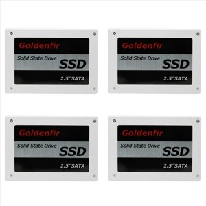 4X Sapin d'or SSD 128GB SSD 2.5 Disque dur Disque disque Disques d'état solide 2.5Inch Interne SSD,4 x 2.5inch Disque disque dur, blanc