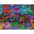 thumbnail image 4 of oneOone Velvet Multicolor Fabric Cat Sewing Material Print Fabric By The Yard 58 Inch Wide, 4 of 5