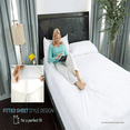 thumbnail image 3 of Protège-matelas – Simple TG, Standard pour Dortoir, Haut de Gamme, Coton, Housse de Matelas Imperméable – Blanc, 3 of 7
