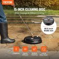 thumbnail image 2 of VEVOR 15" Pressure Washer Surface Cleaner 4000 PSI for Driveway, Sidewalk, 2 of 8