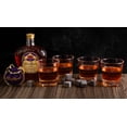 thumbnail image 4 of Crown Royal Whisky Stones Set, 8 Chilling Rocks, 4 Glasses With Velvet Bag, 4 of 5