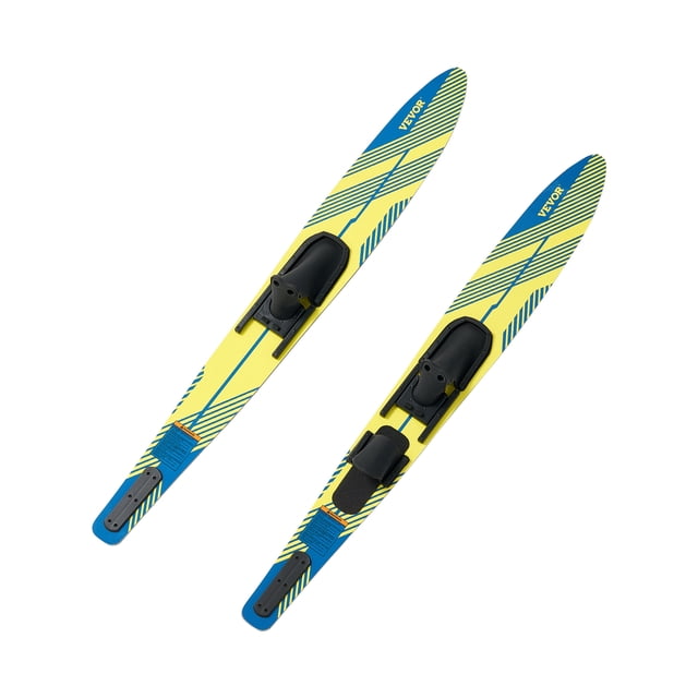 VEVOR Ensemble de Skis Nautiques de 67 Pouces pour Adultes avec Fixations Réglables X-9