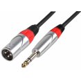 thumbnail image 1 of PULSE - 6.35mm (1/4") 3-Pole Jack Plug to 3-Pin XLR Plug Lead, 2m, 1 of 1