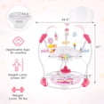 thumbnail image 3 of Costway Baby Stationary Activity Center Infant Jumper with Removable Foot Pad Pink, 3 of 10
