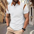 thumbnail image 3 of QIPOPIQ Mens Polo Shirts Textured Knit V-Neck Summer Shirts Clearance, 3 of 8